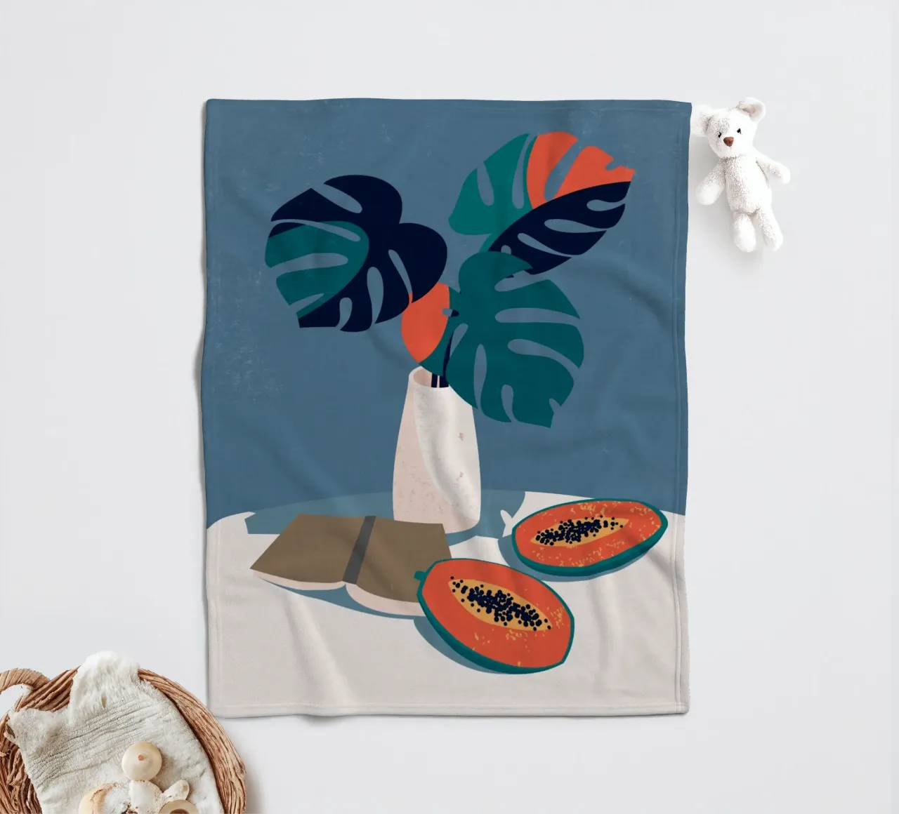 Mango Fleecedecke von Urban Art Draw