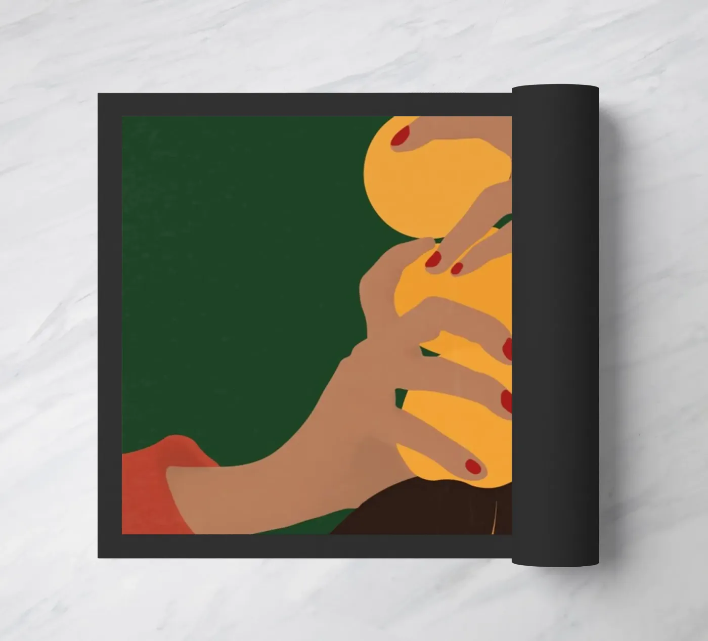 Lemon head doormat by Urban Art Draw