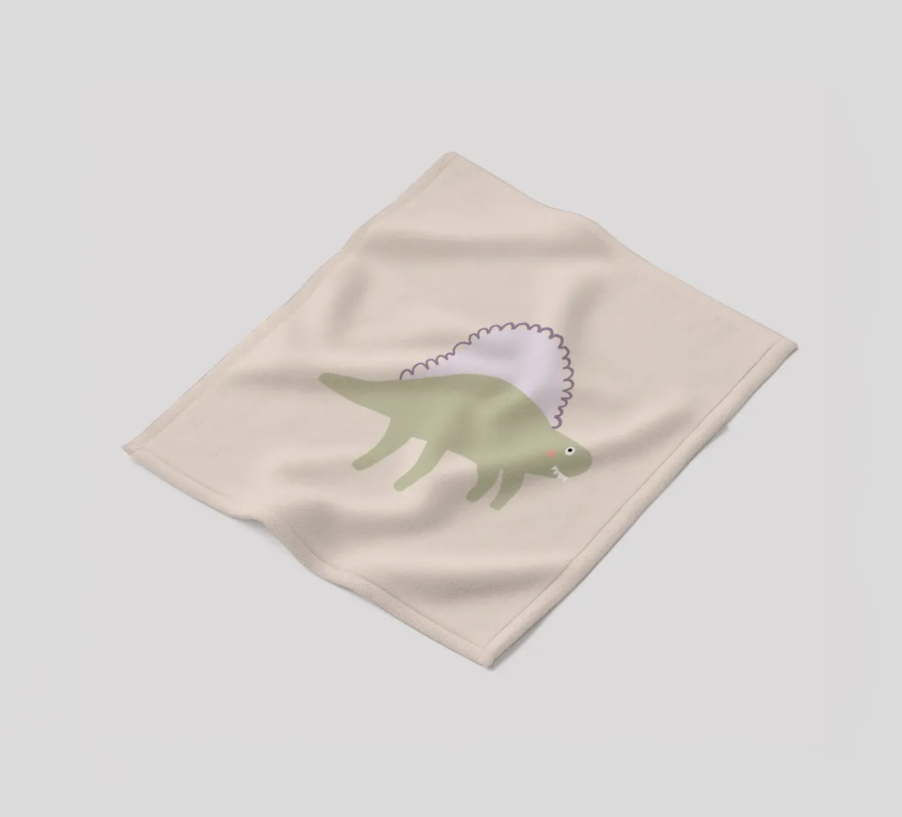 Dino green coperta in pile da AleksandraAnna