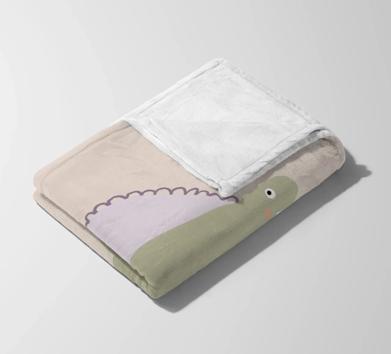 Dino green coperta in pile da AleksandraAnna