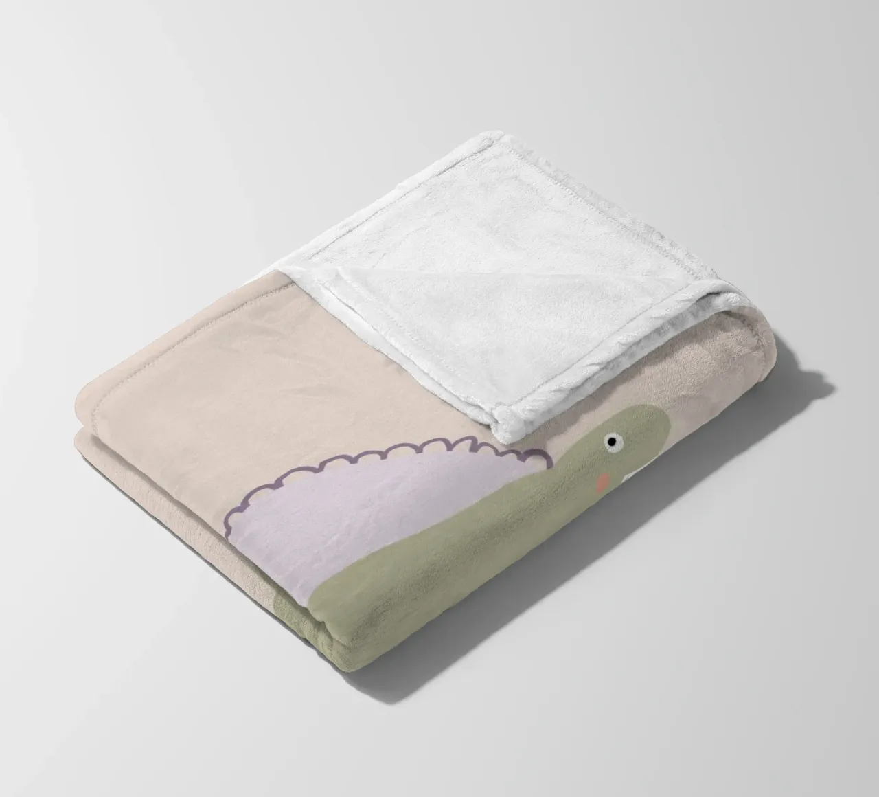 Dino green coperta in pile da AleksandraAnna