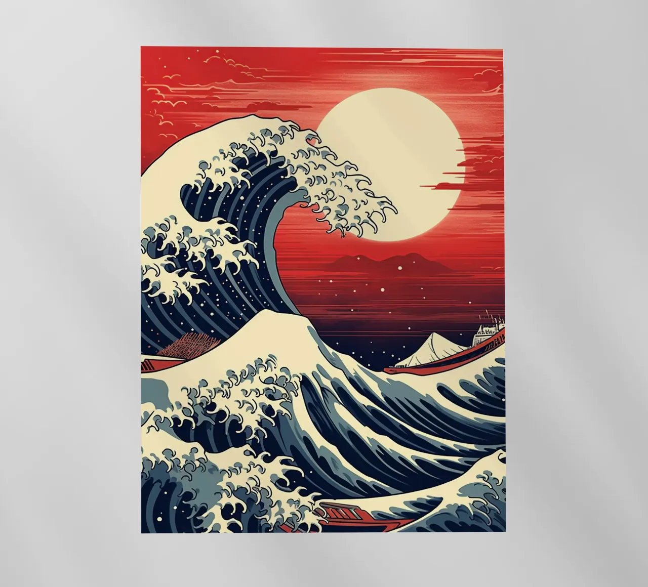 The Japanese Wave pellicola backlit da 2toastdesign