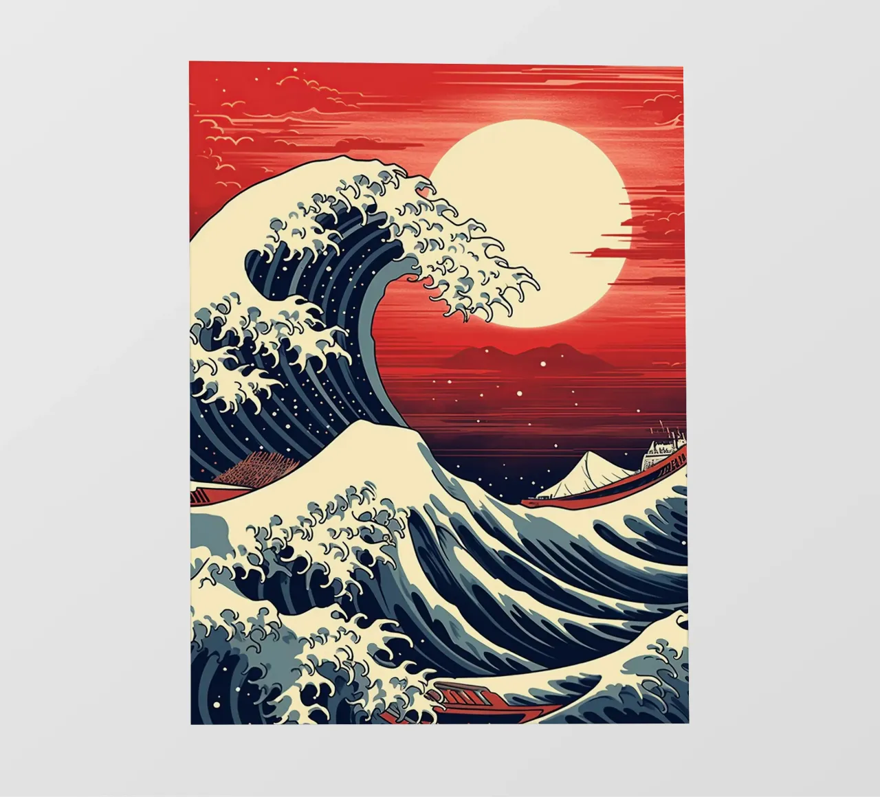 The Japanese Wave carta da parati fotografica da 2toastdesign