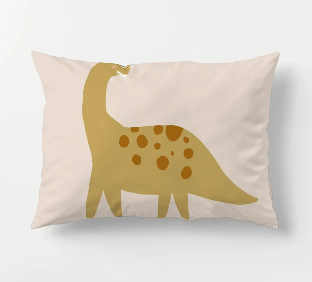 Dino yellow cuscino da AleksandraAnna