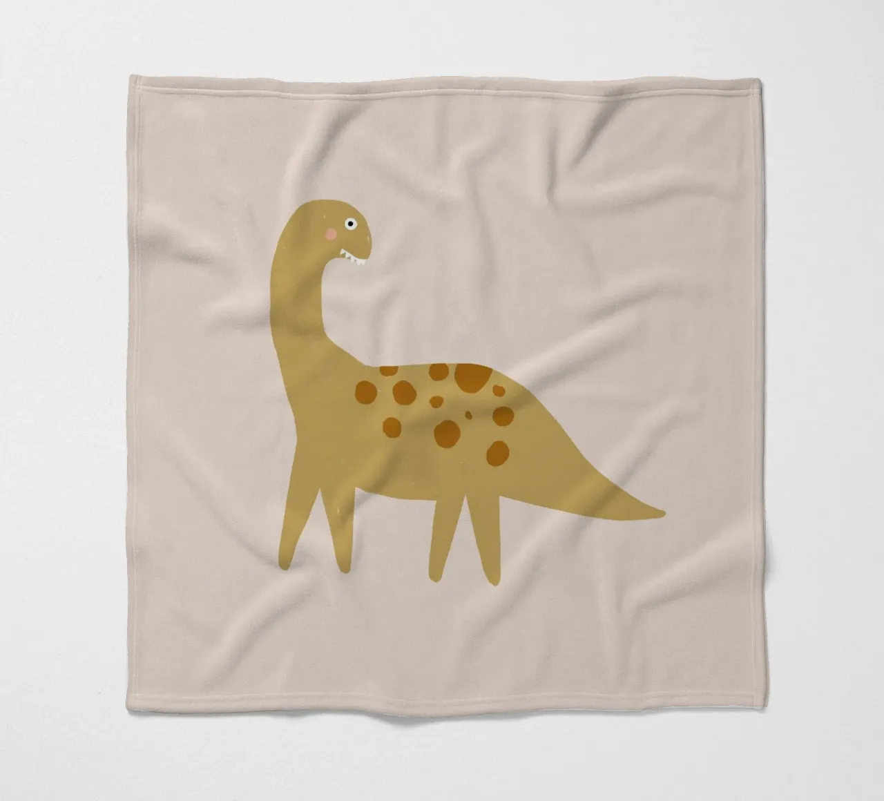 Dino yellow coperta in pile da AleksandraAnna