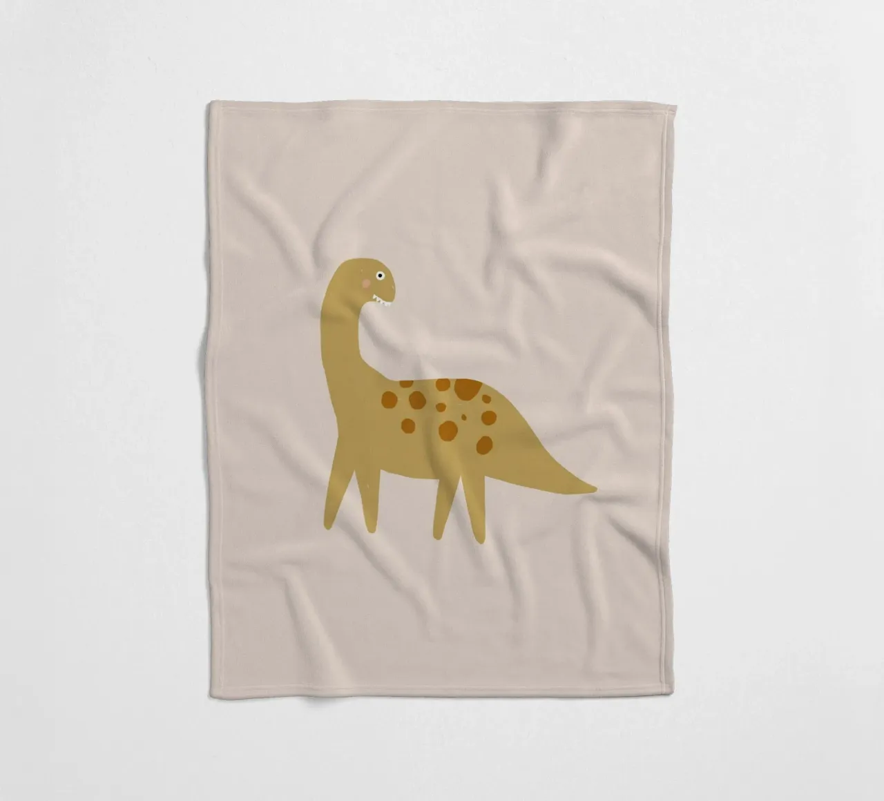 Dino yellow coperta in pile da AleksandraAnna