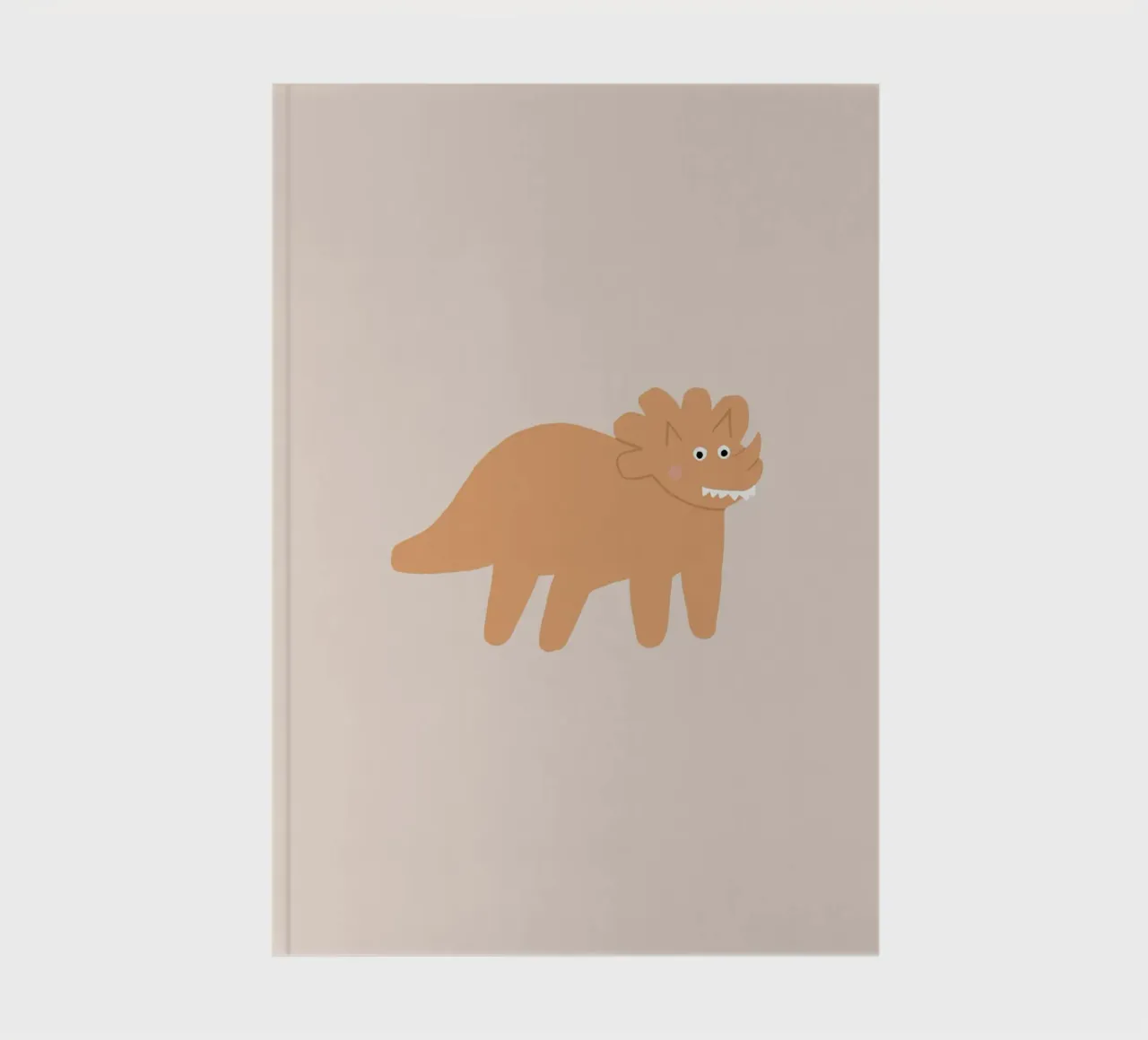Dino orange notebook by AleksandraAnna