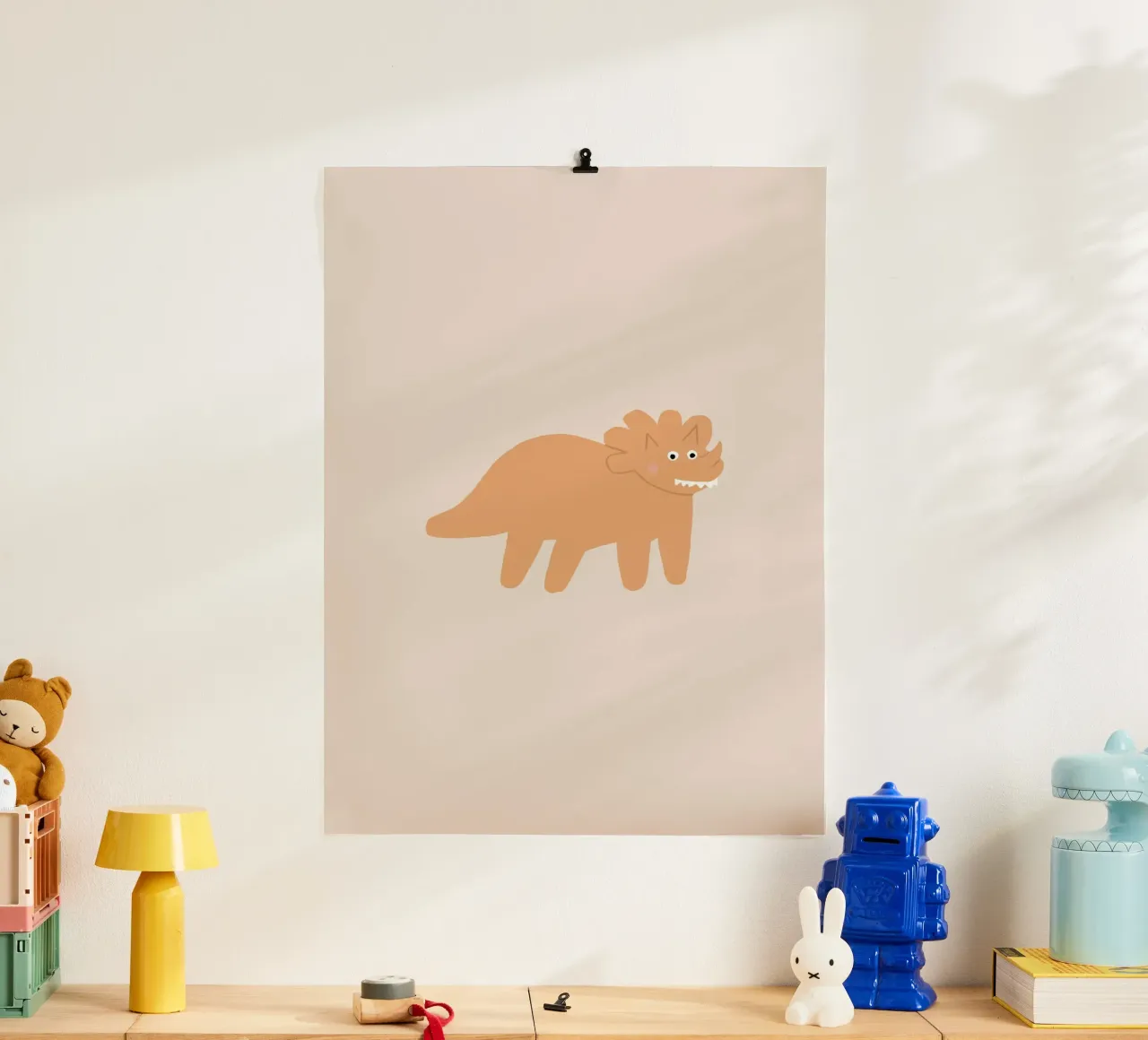 Dino orange carta hahnemühle da AleksandraAnna