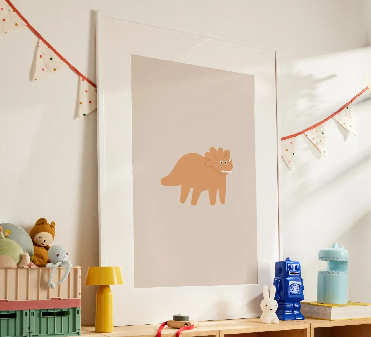 Dino orange carta hahnemühle da AleksandraAnna