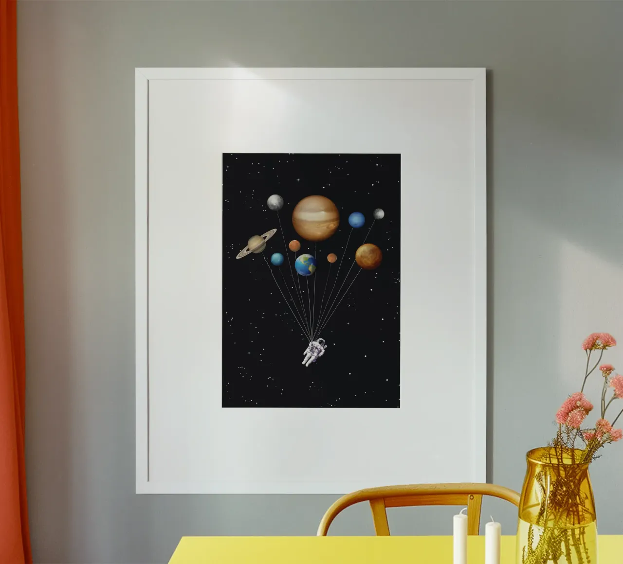 Space traveler poster with plastic frame by 2toastdesign