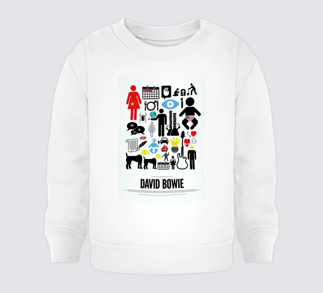 David Bowie felpa neonato da Viktor Hertz