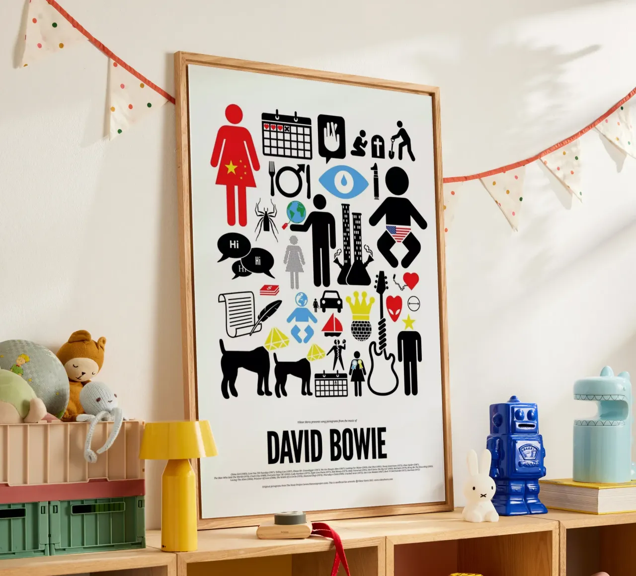 David Bowie acrylic glass by Viktor Hertz