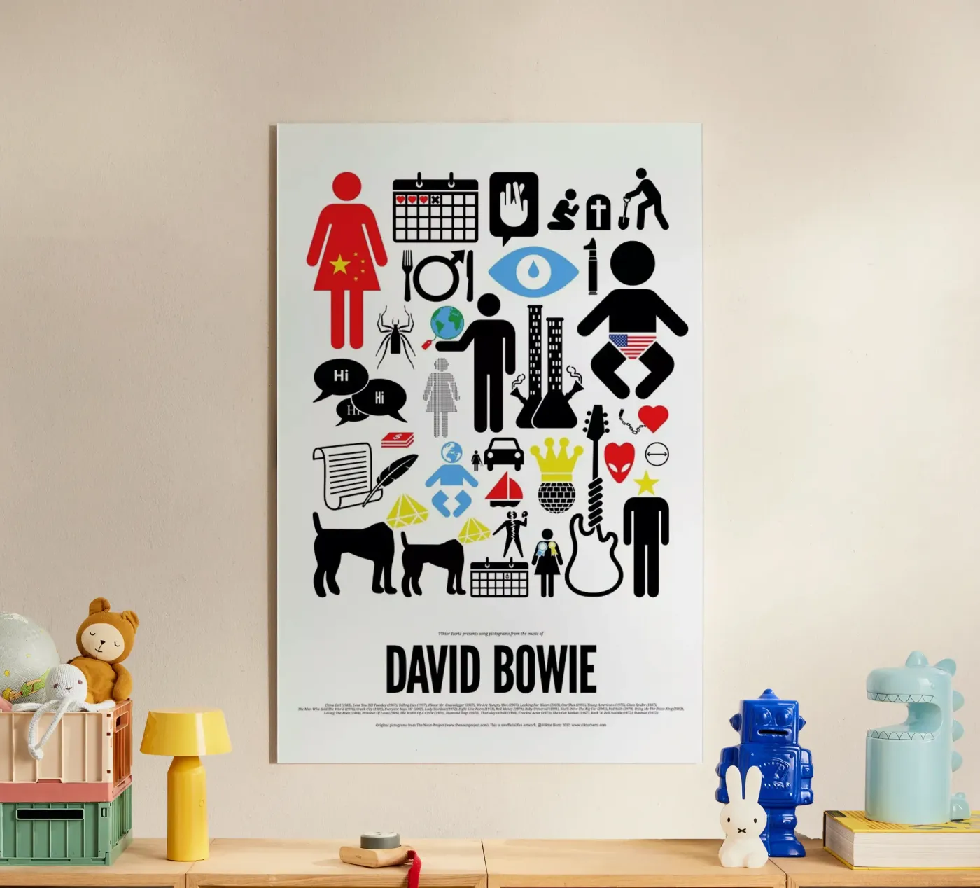 David Bowie plexiglass da Viktor Hertz