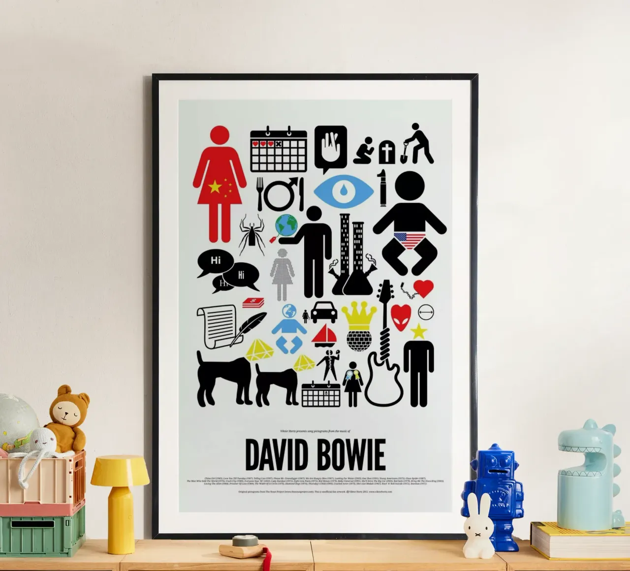 David Bowie carta hahnemühle da Viktor Hertz