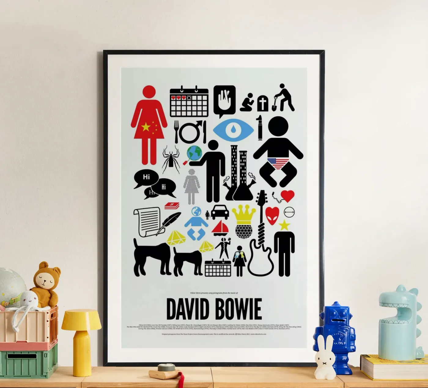 David Bowie poster by Viktor Hertz