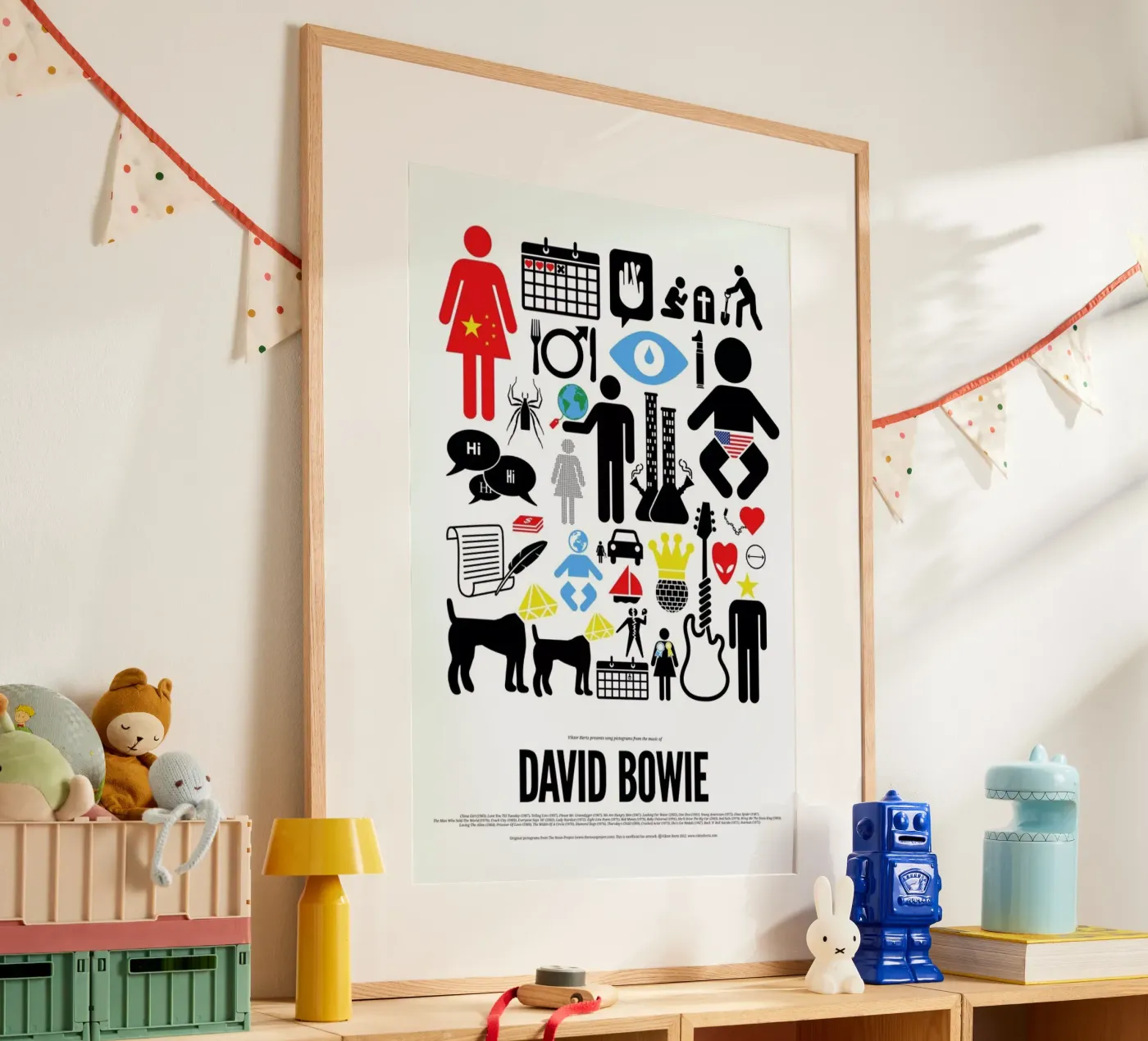 David Bowie poster by Viktor Hertz