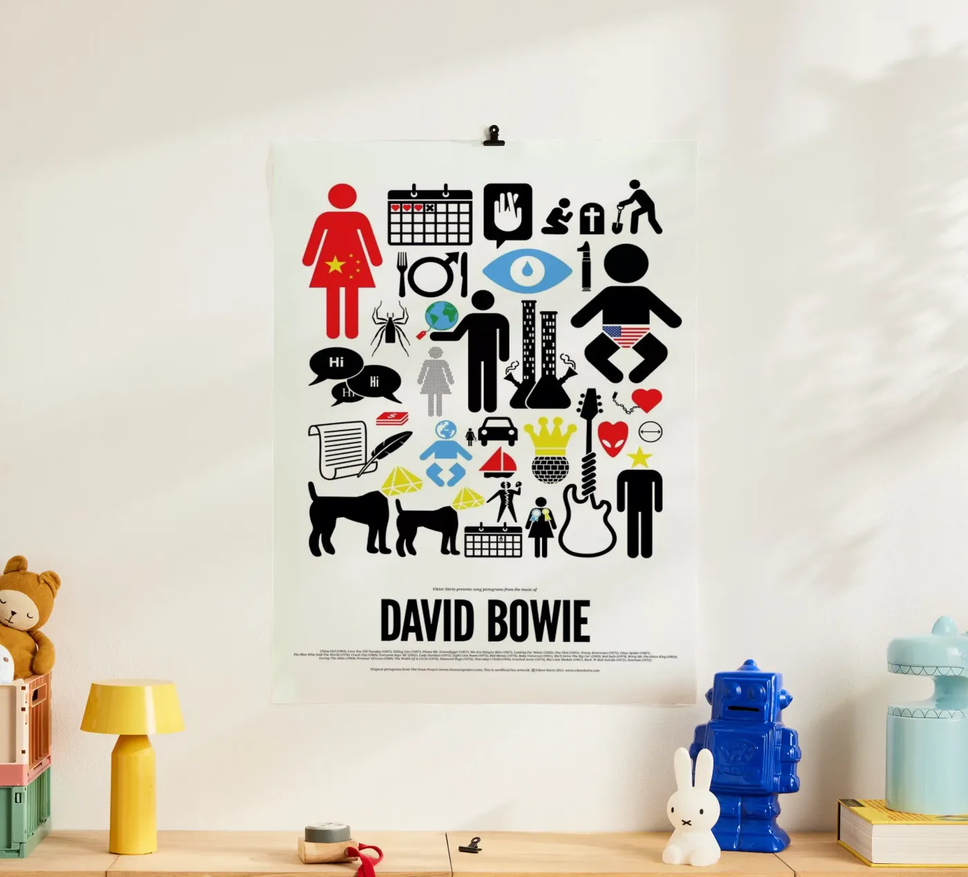 David Bowie poster by Viktor Hertz