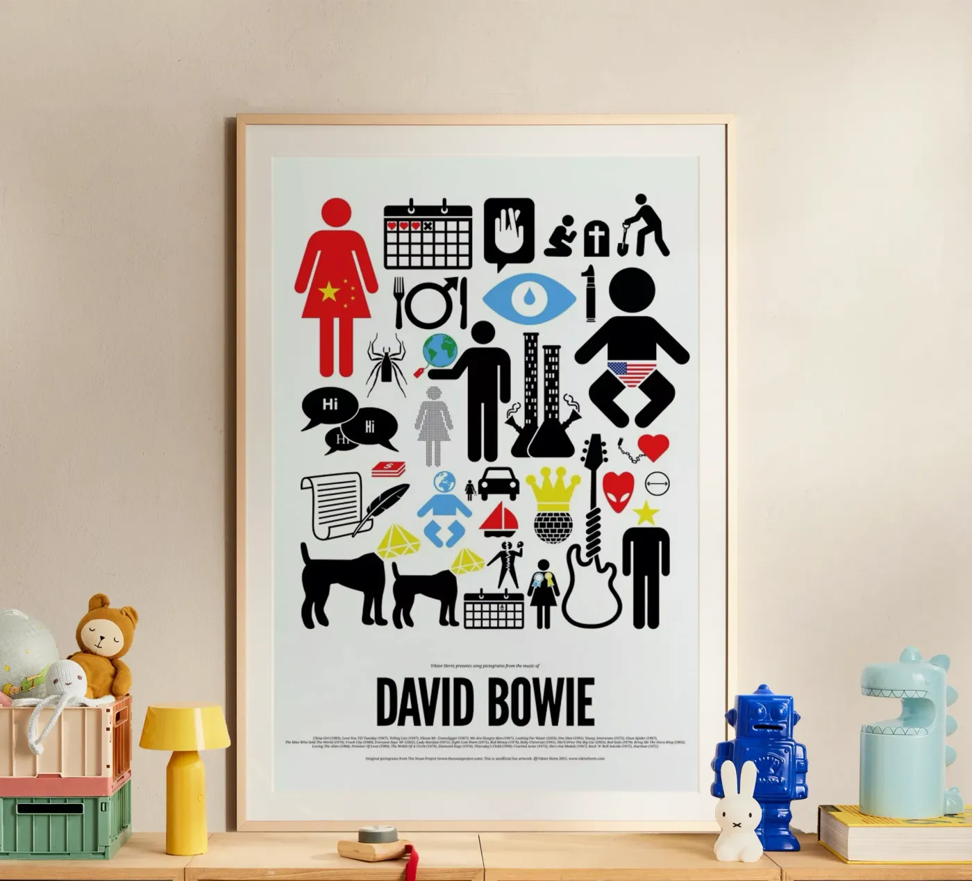 David Bowie poster by Viktor Hertz