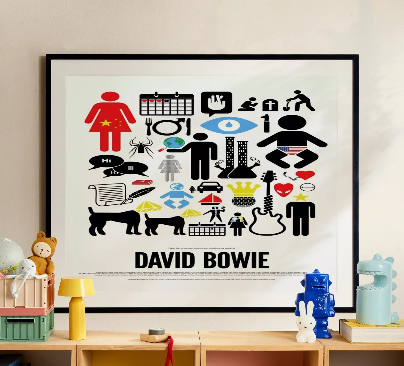 David Bowie poster by Viktor Hertz