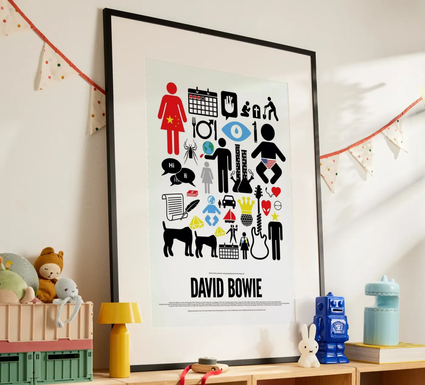 David Bowie poster by Viktor Hertz
