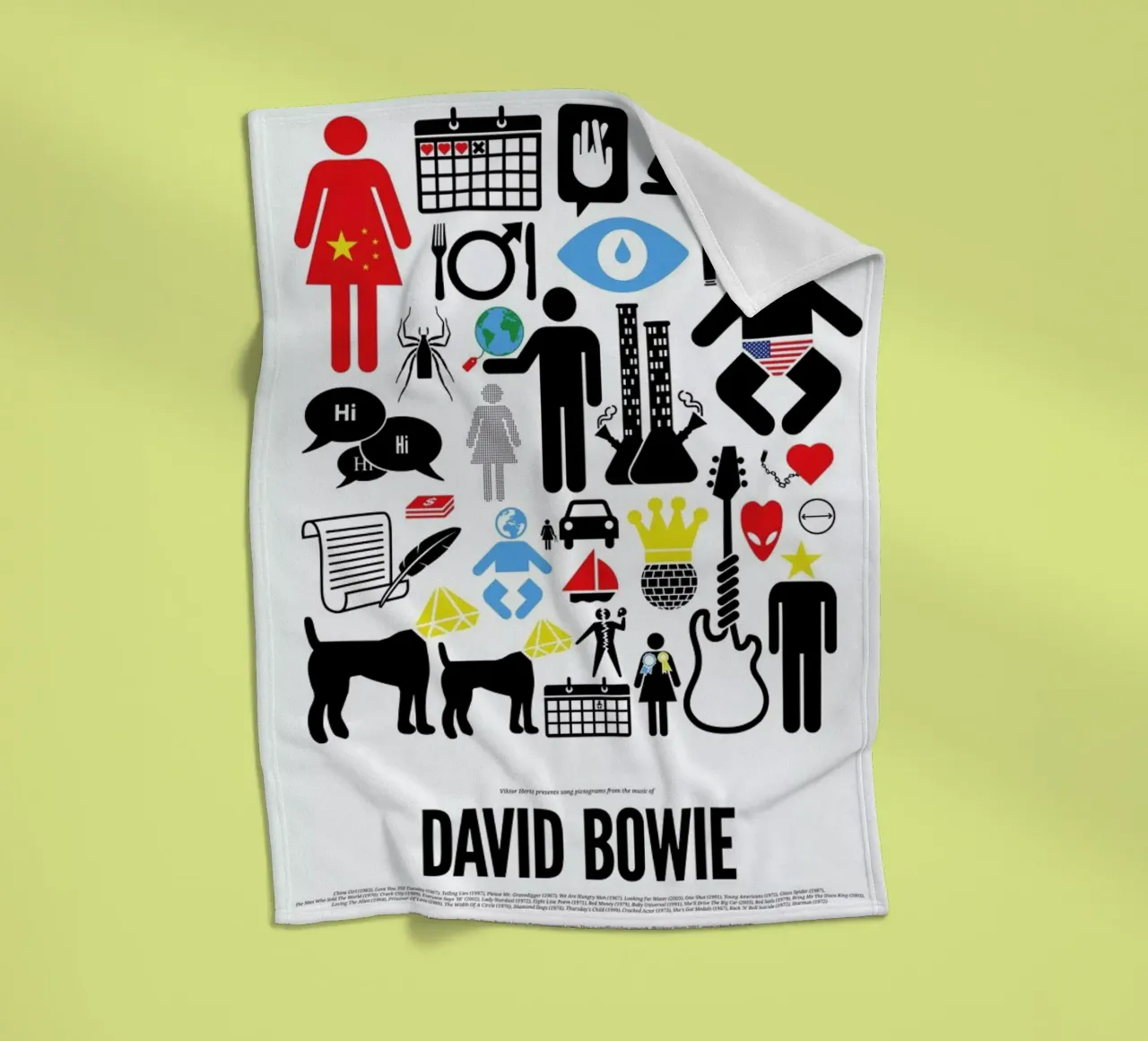 David Bowie coperta in pile da Viktor Hertz