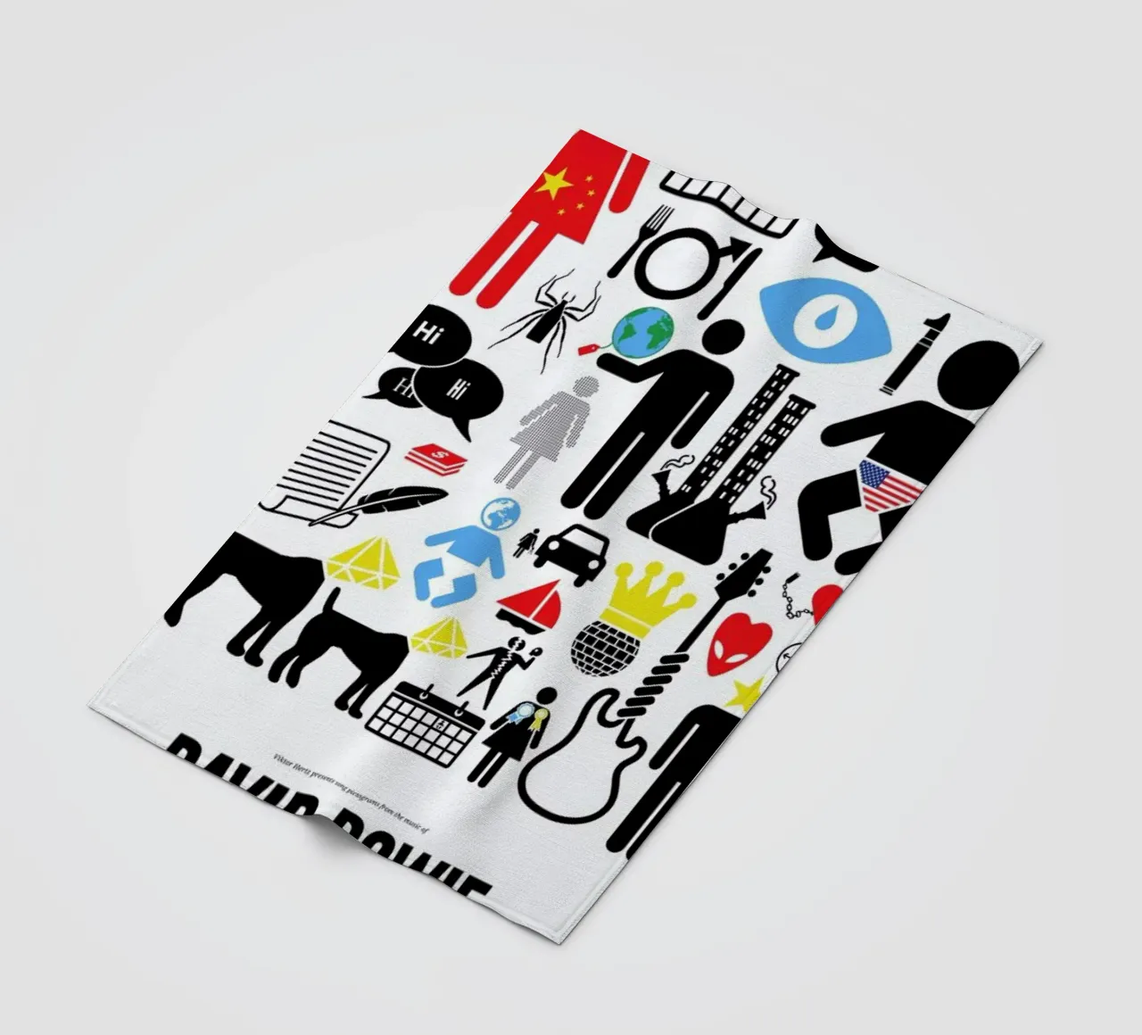 David Bowie coperta in pile da Viktor Hertz
