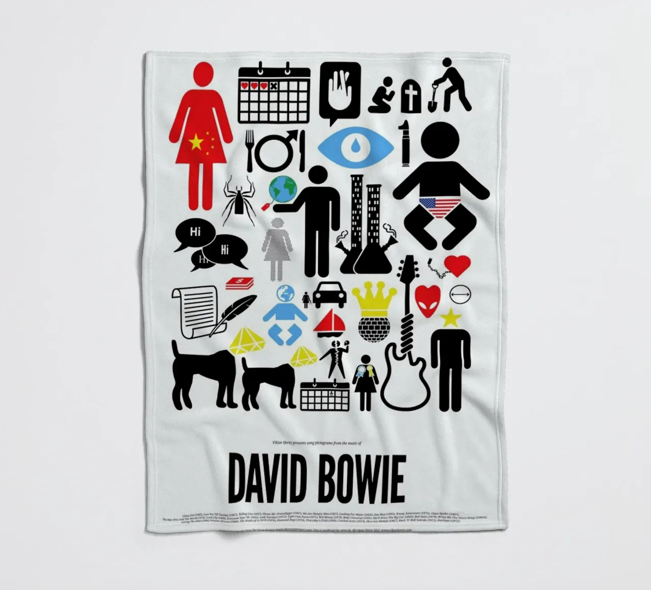 David Bowie coperta in pile da Viktor Hertz