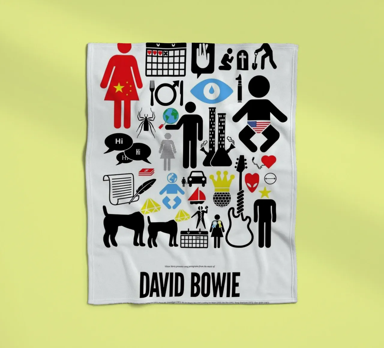 David Bowie coperta in pile da Viktor Hertz