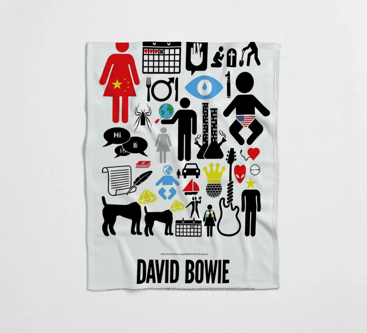 David Bowie coperta in pile da Viktor Hertz