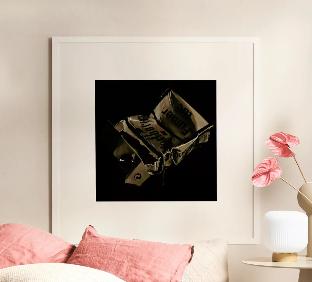 Usagé Marlboro poster con telaio in plastica da Jérôme Romain
