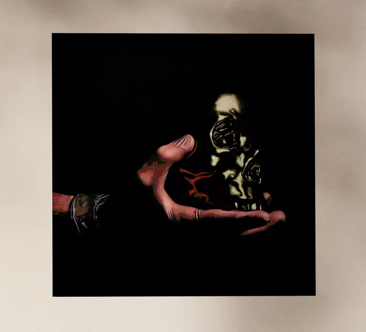 Vanité Jetable pellicola backlit da Jérôme Romain