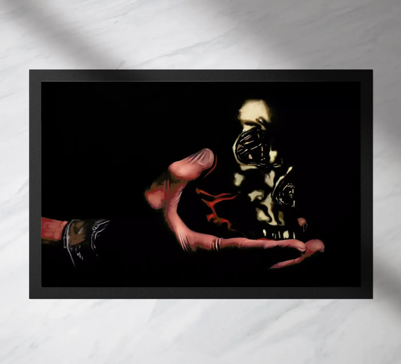 Vanité Jetable doormat by Jérôme Romain