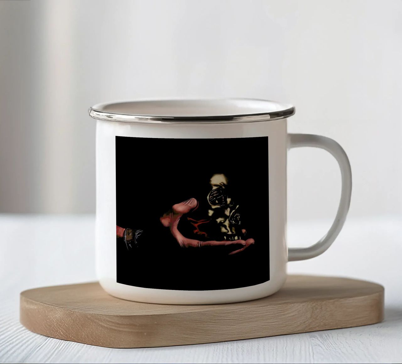 Vanité Jetable tazza in smalto da Jérôme Romain
