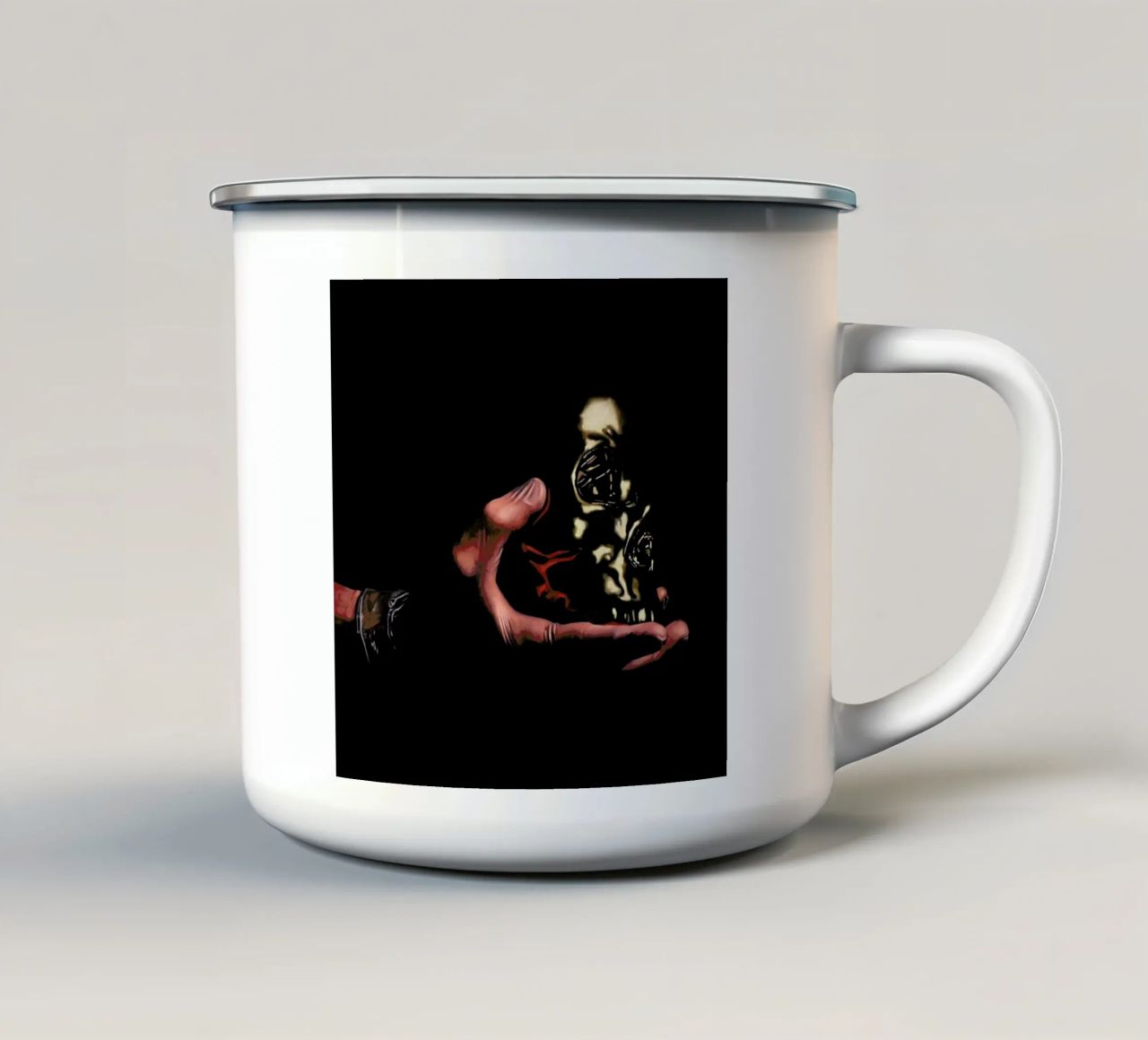 Vanité Jetable tazza in smalto da Jérôme Romain