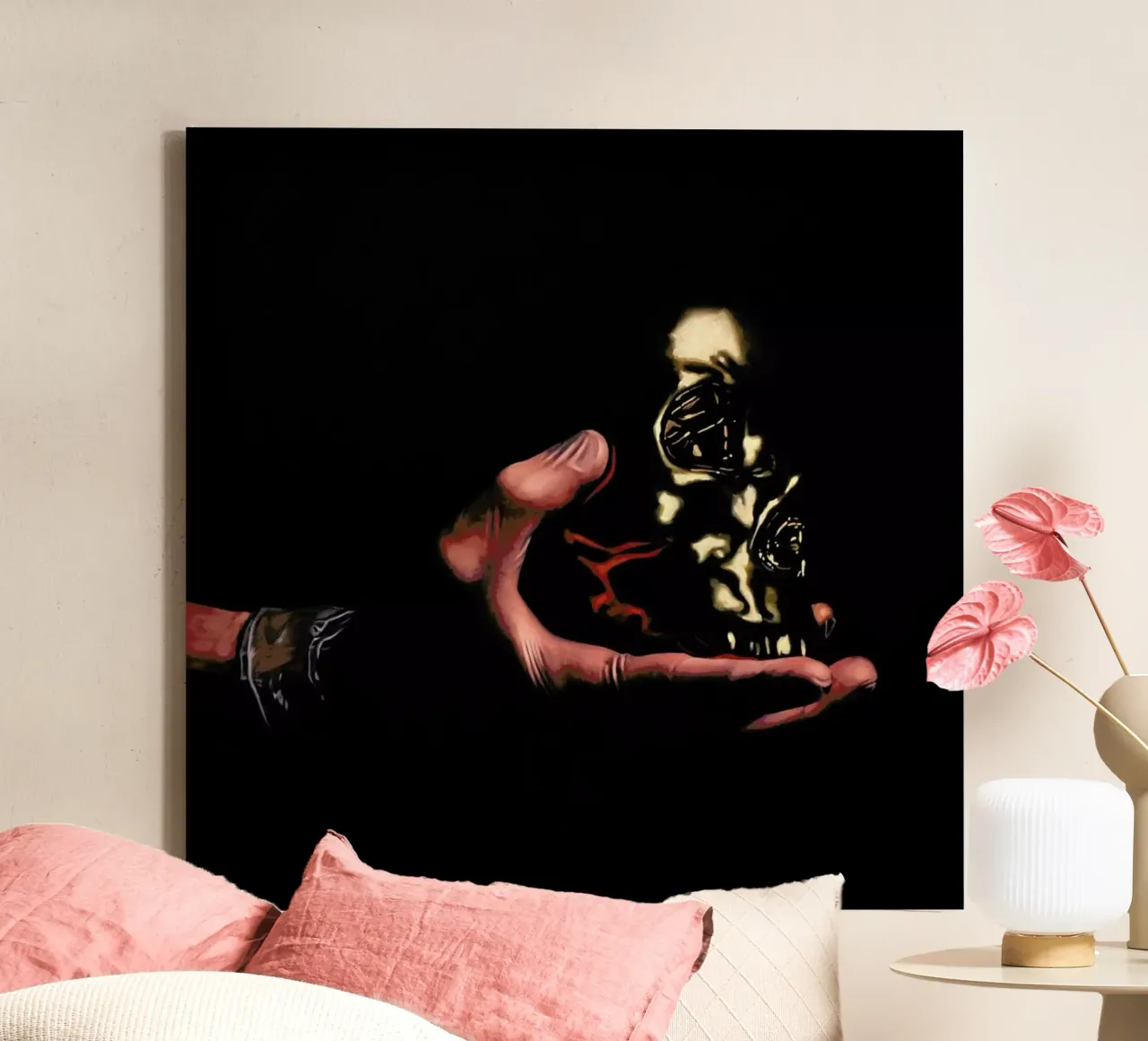 Vanité Jetable tela da Jérôme Romain