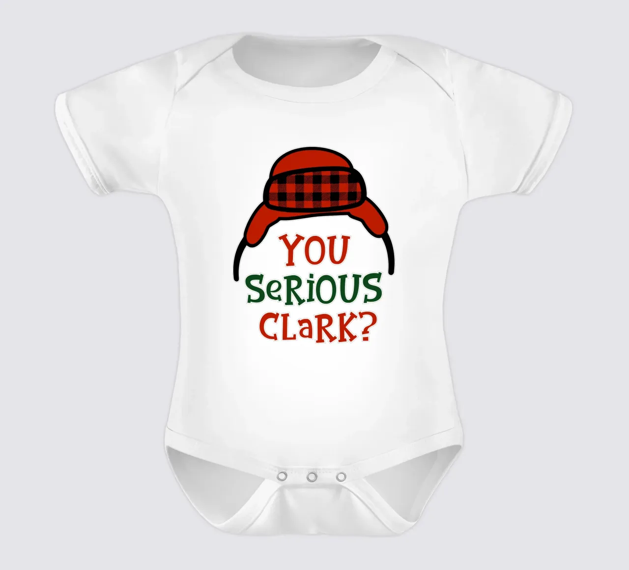Ist das dein Ernst, Clark? Kurzarm Babybody von onefeelshop