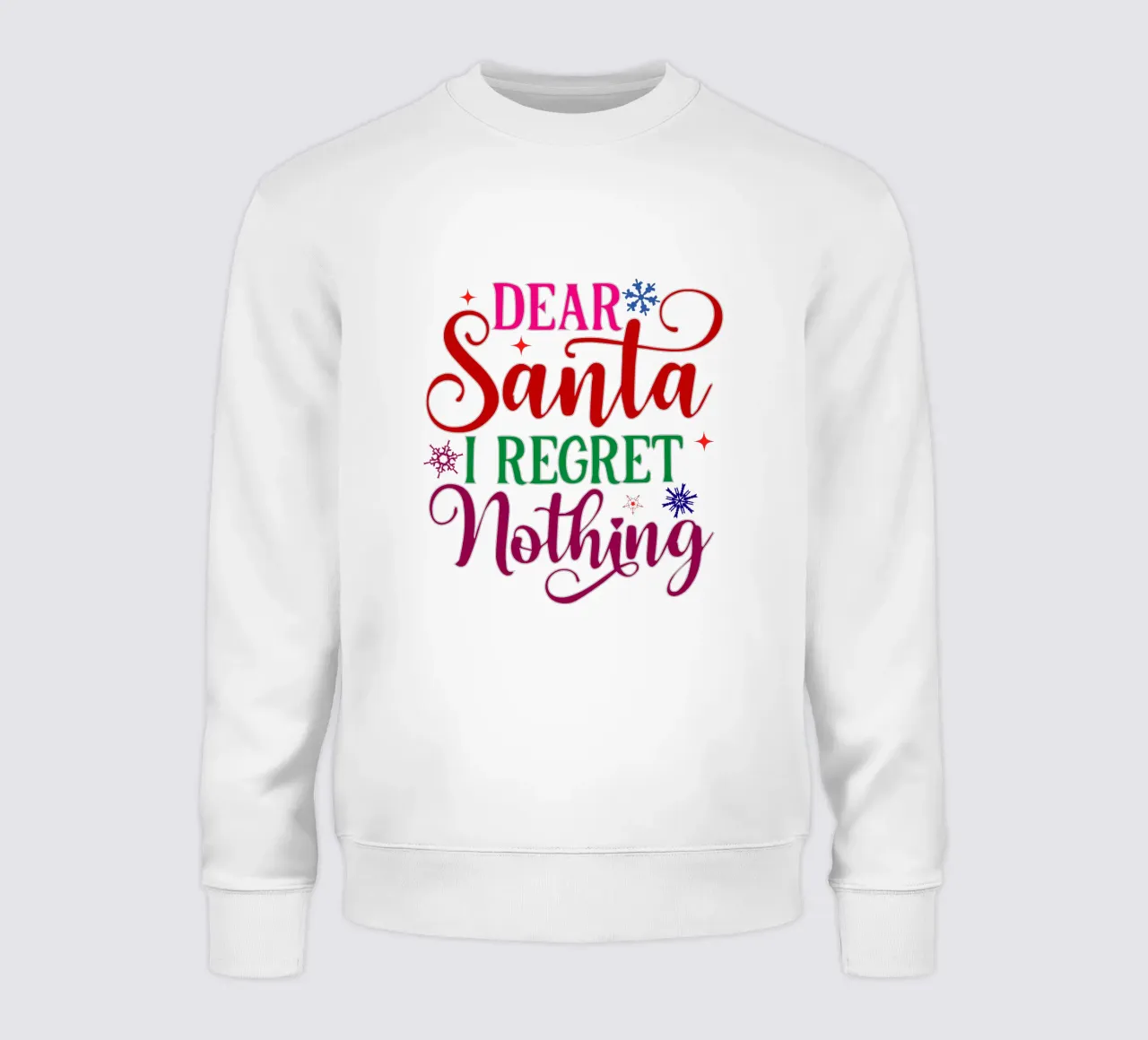 Caro Babbo Natale, non mi pento di nulla felpa da onefeelshop