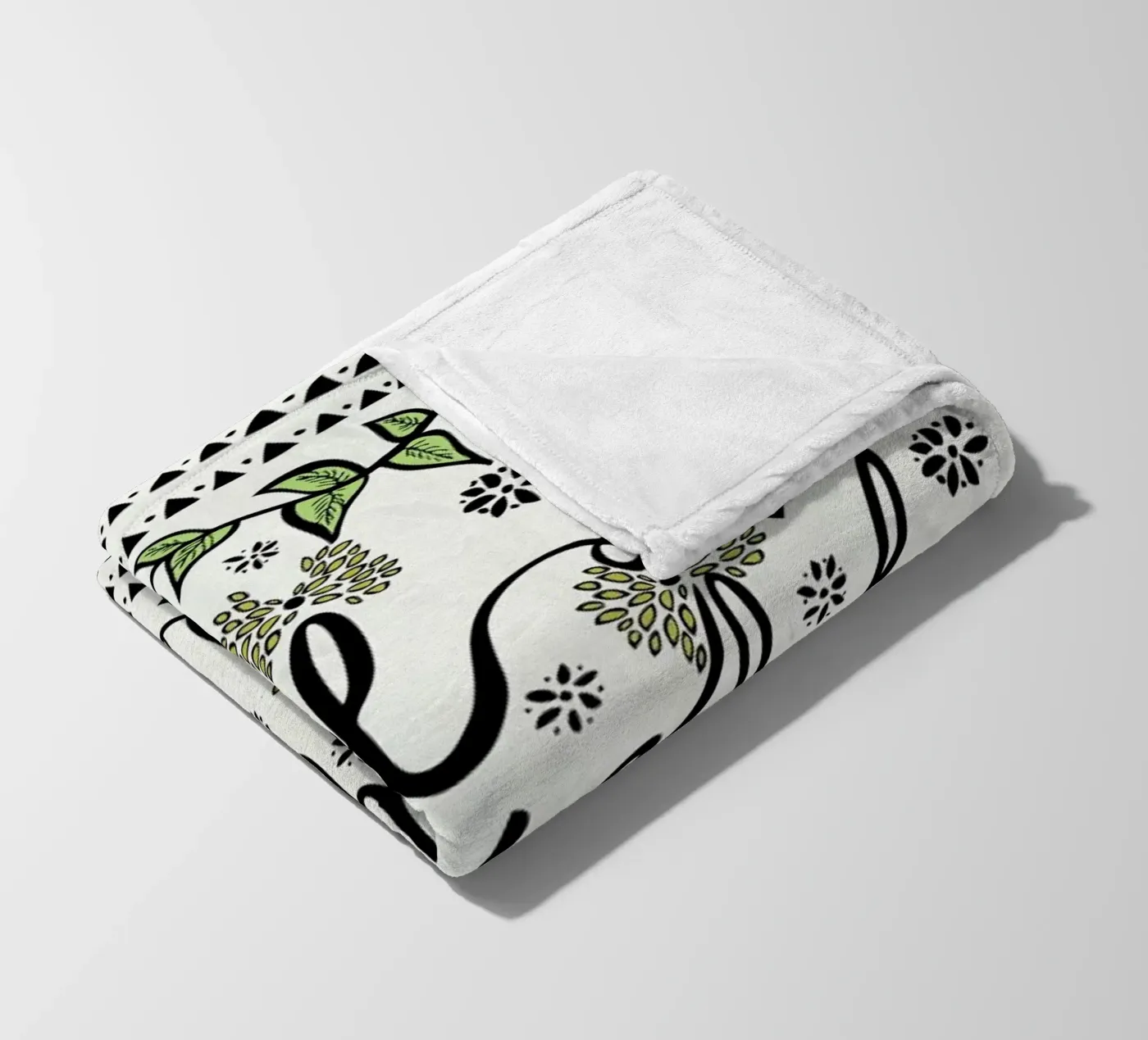 Be Grateful fleece blanket by Pom Graphic Design