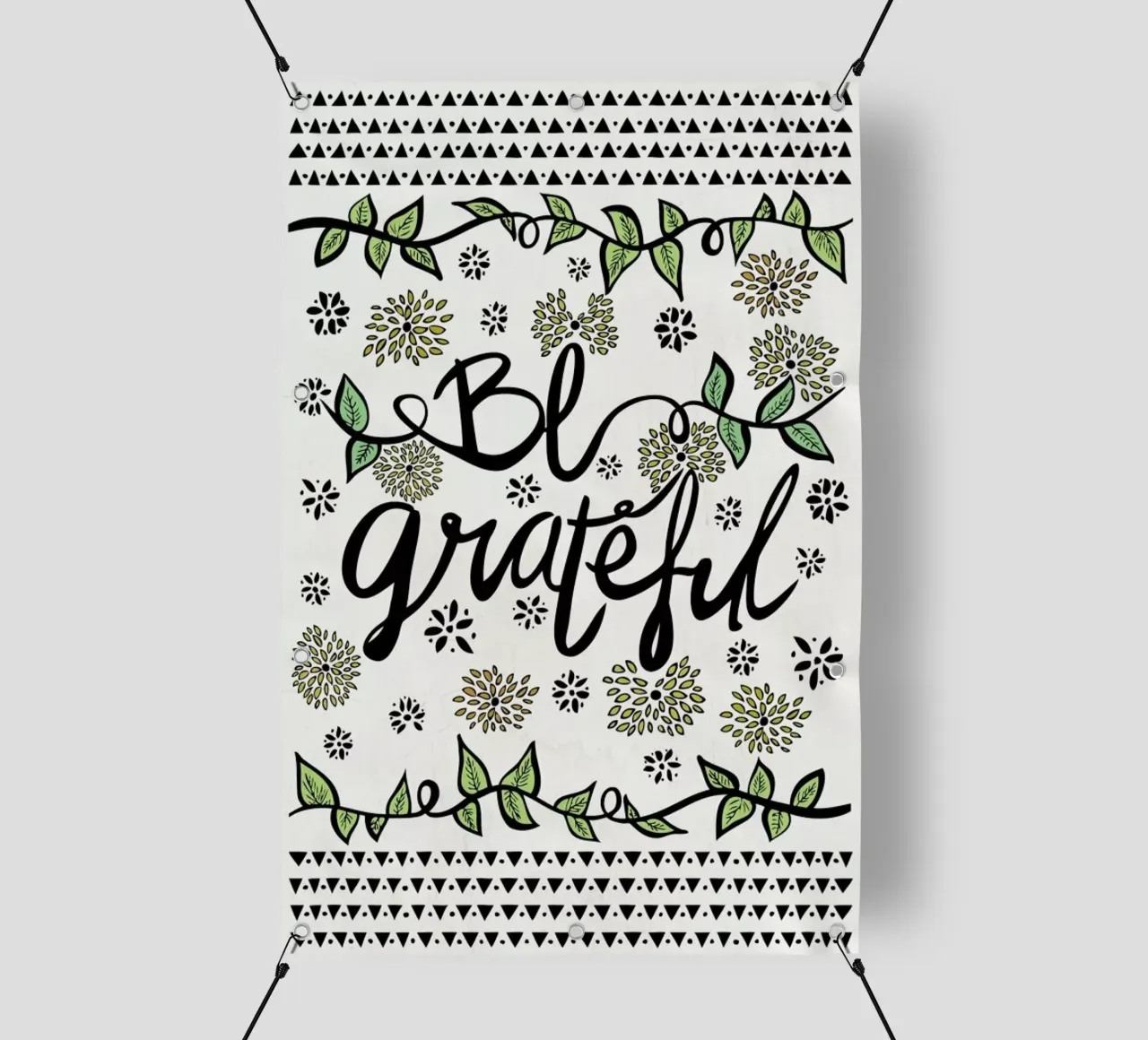 Be Grateful telo in pvc da Pom Graphic Design