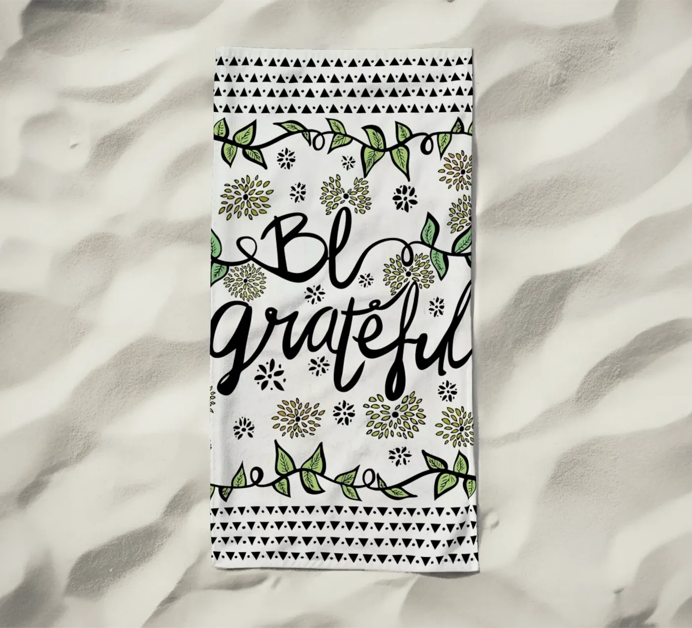 Be Grateful telo mare da Pom Graphic Design