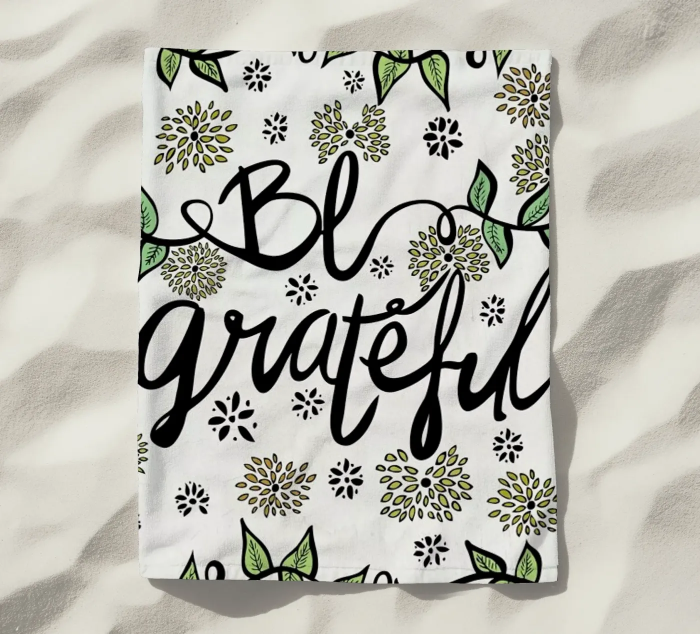 Be Grateful telo mare da Pom Graphic Design