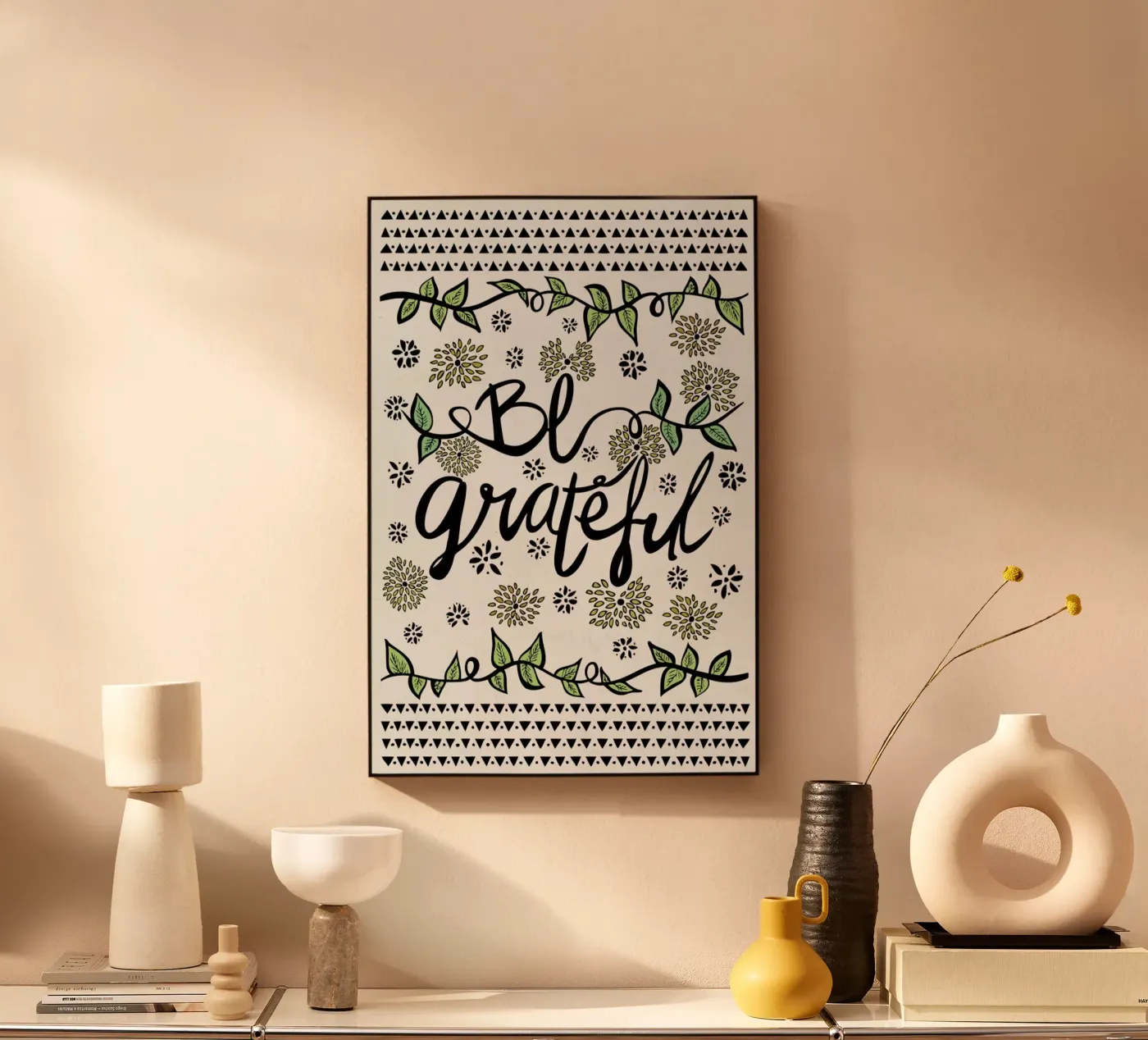Be Grateful forex plate by Pom Graphic Design