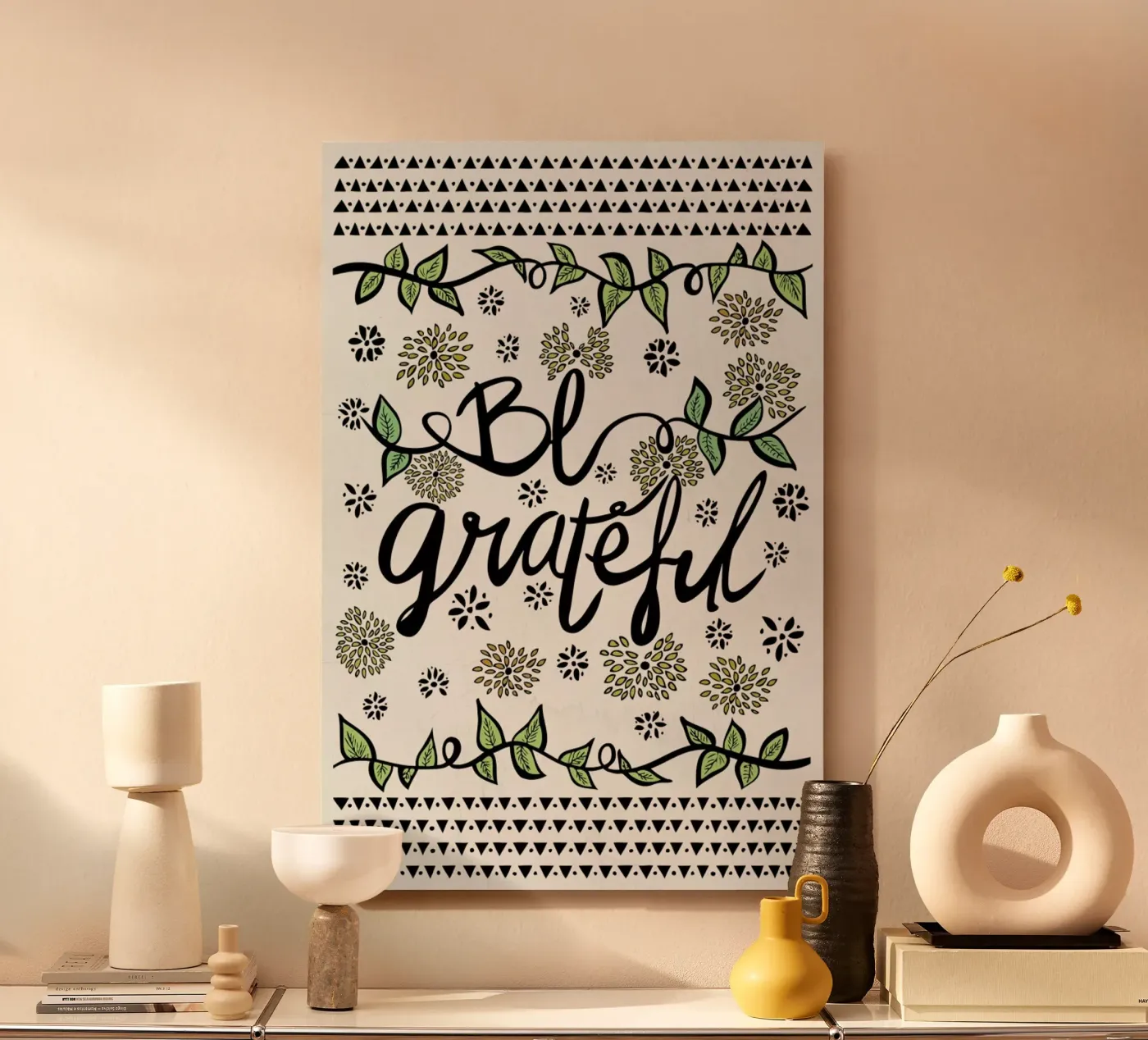 Be Grateful forex plate by Pom Graphic Design