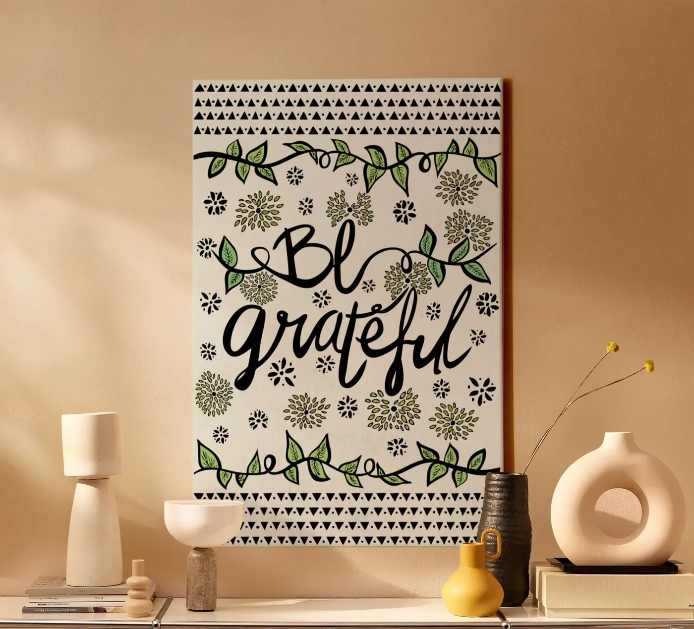 Be Grateful tela da Pom Graphic Design