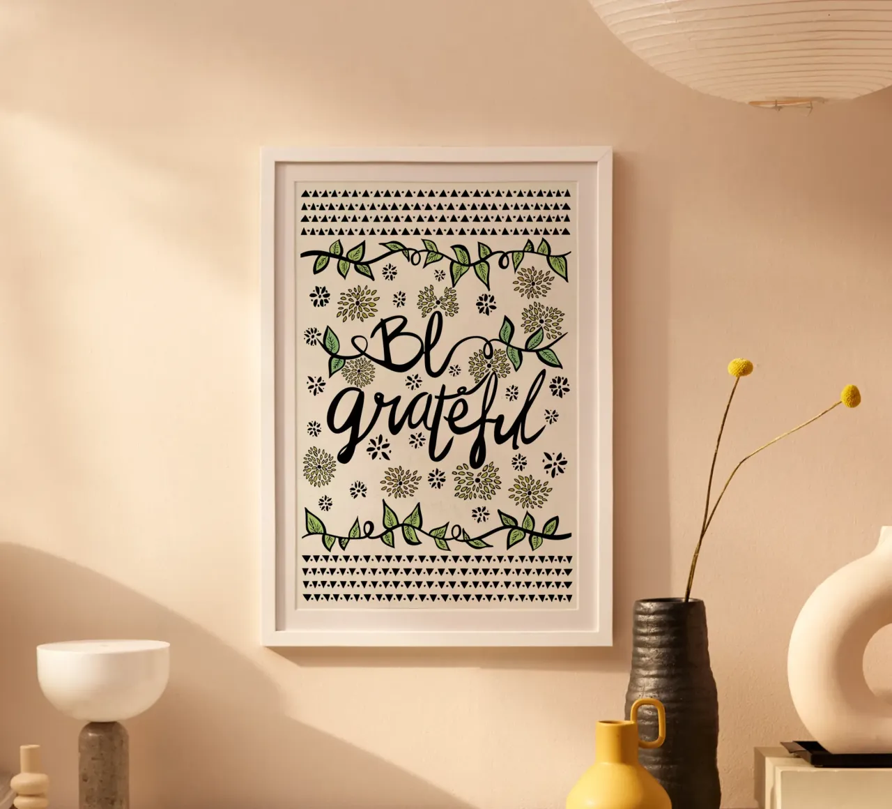Be Grateful poster da Pom Graphic Design