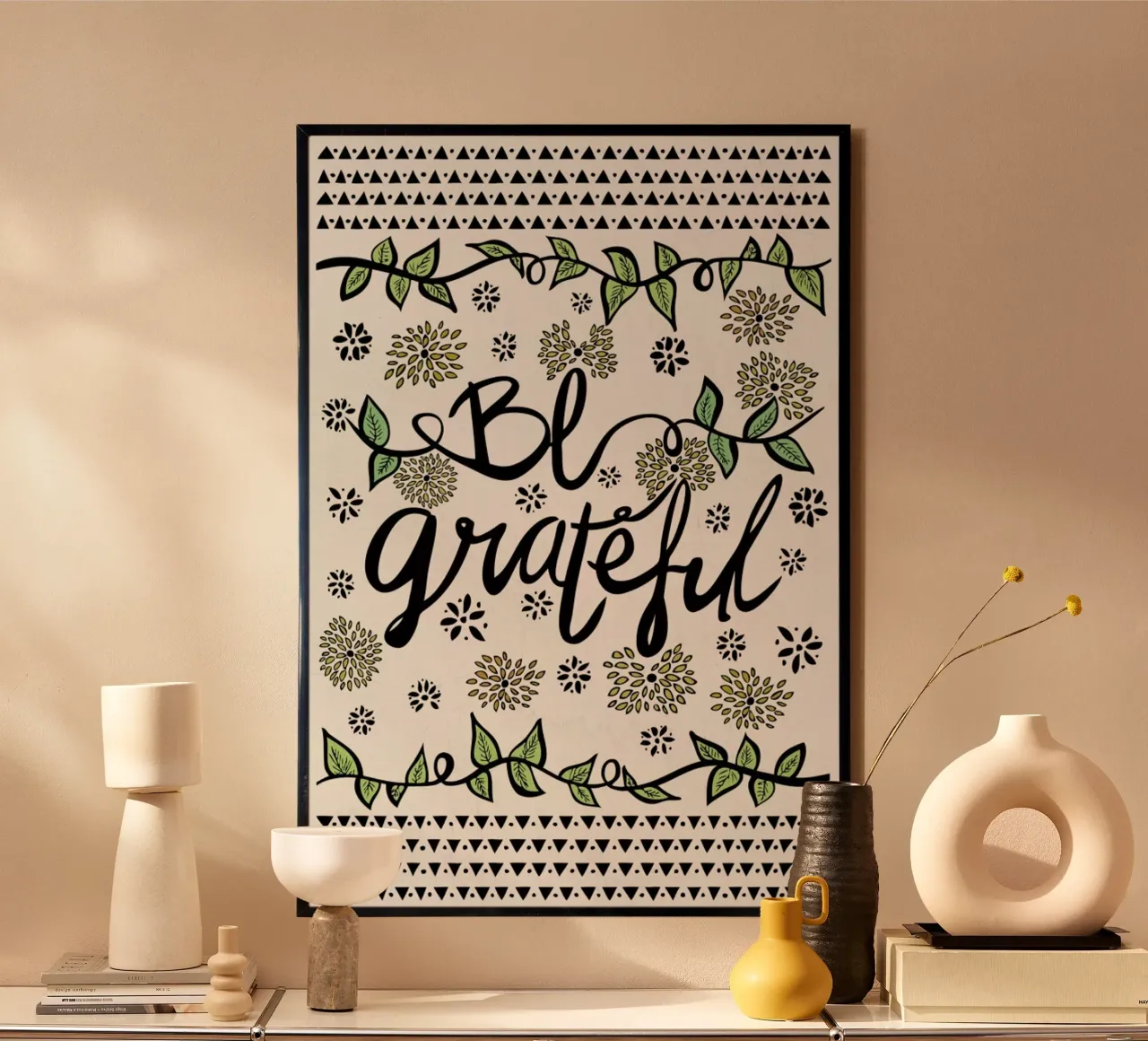 Be Grateful poster da Pom Graphic Design