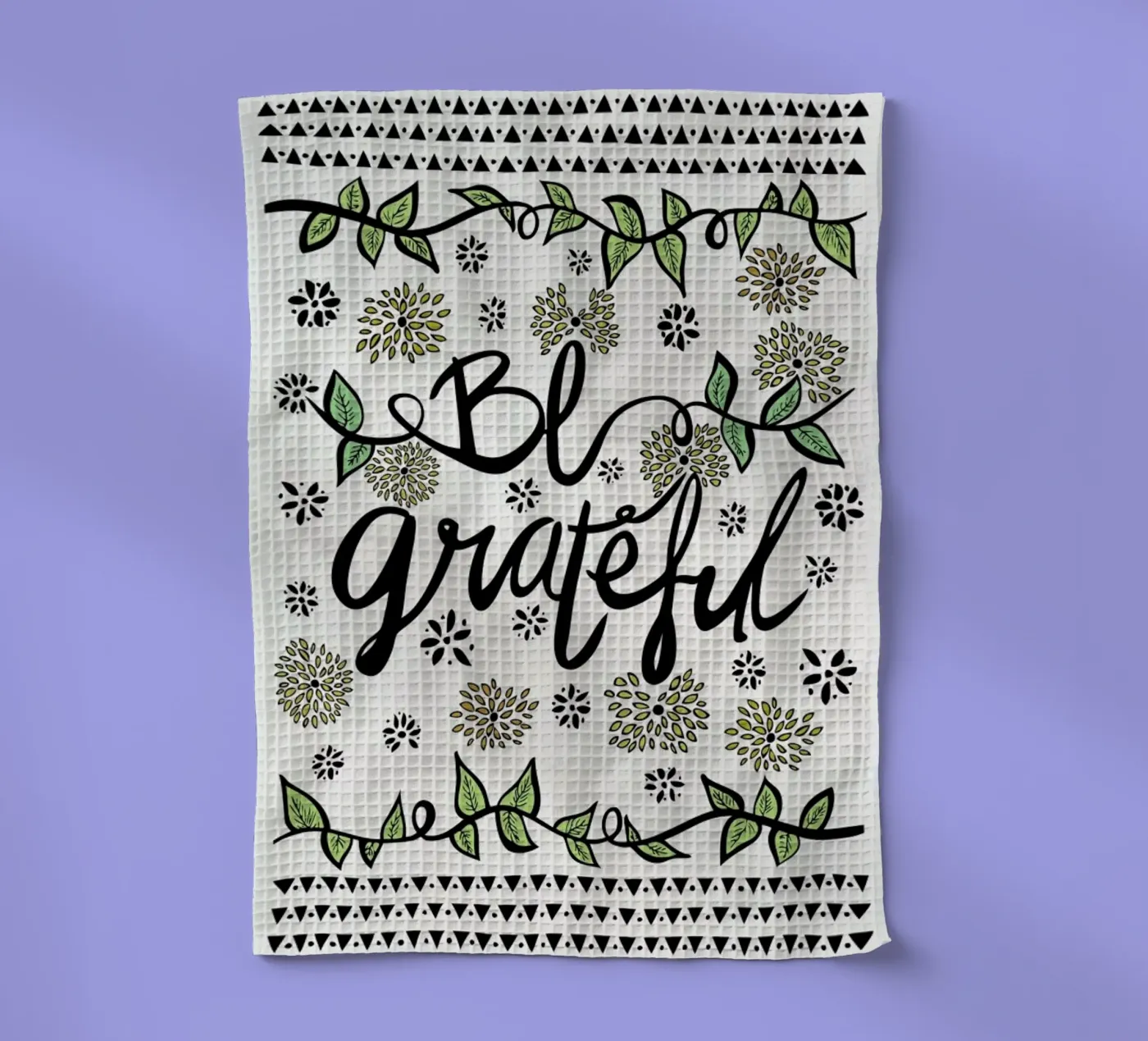 Be Grateful torchon de Pom Graphic Design