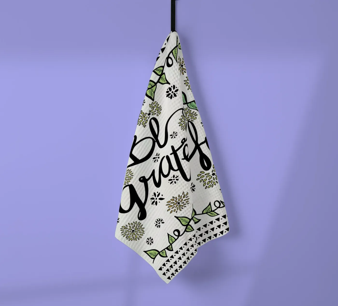 Be Grateful torchon de Pom Graphic Design