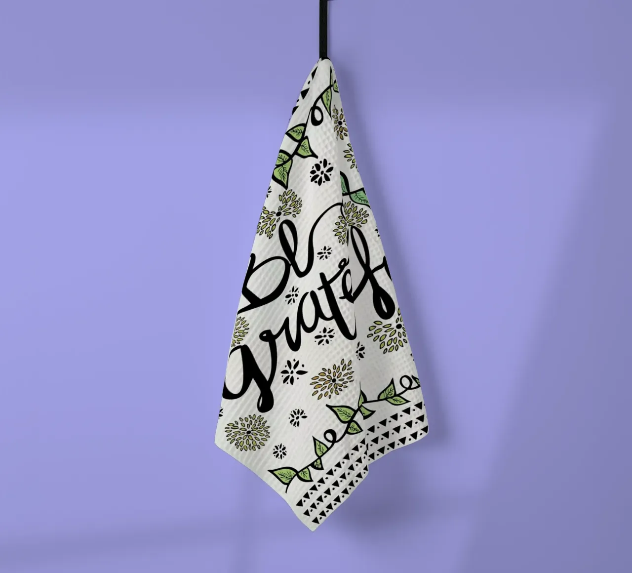 Be Grateful theedoek van Pom Graphic Design