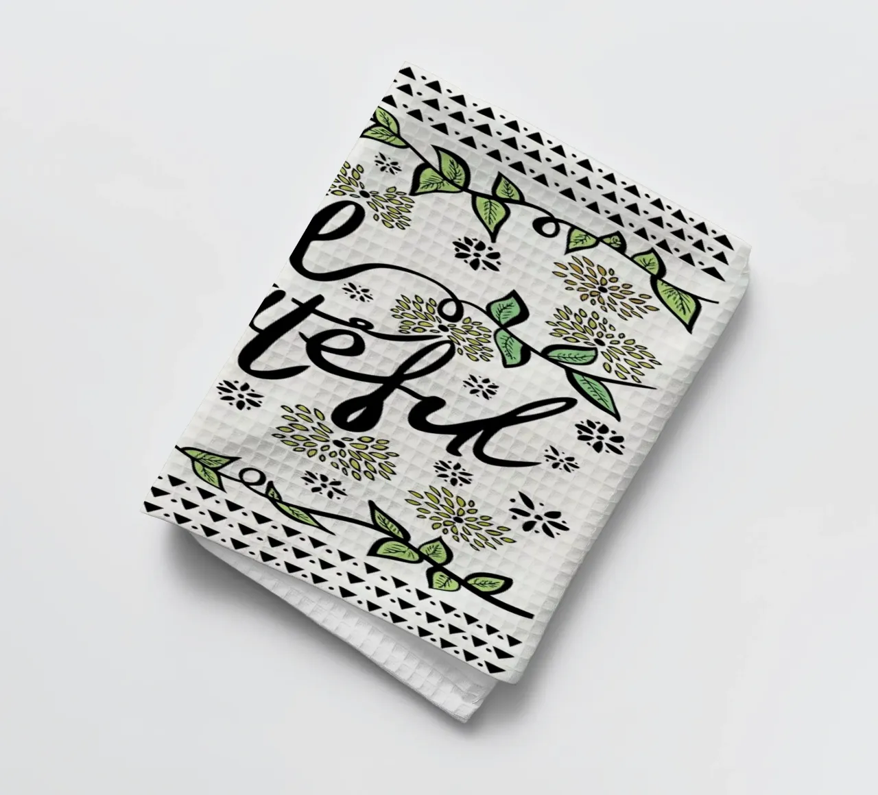 Be Grateful theedoek van Pom Graphic Design